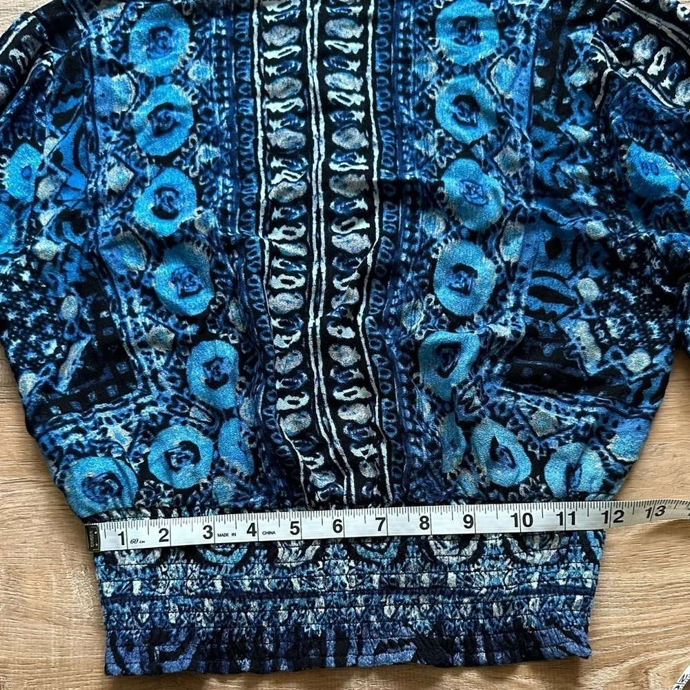 FREE PEOPLE WILD & FREE PAISLEY LONG SLEEVE TOP